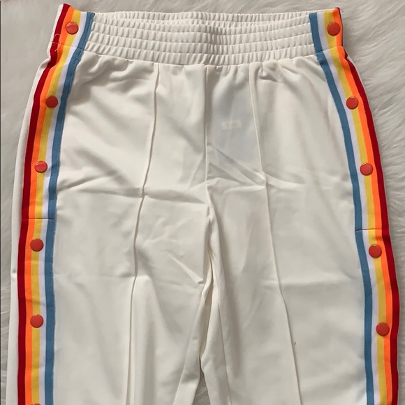 LAST CALL 🤍🌈White Joggers with Rainbow Details - Picture 8 of 8